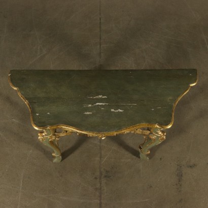 Mittelkonsole lackiert und vergoldet-detail
