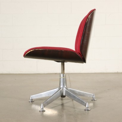 Chaise de Bureau Ico Parisi Répandu Aluminium Mim Italie Années 70