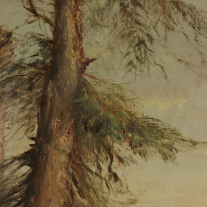 Le Grand Tétras F Wagner Huile sur Toile Début '900