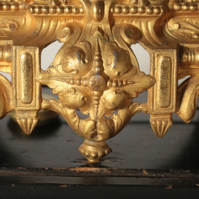 Table Clock within Glass Case Paris France Late 1800s