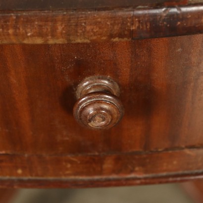 Table Ronce d'Acajou Fabriqué en Italie Moitié '800