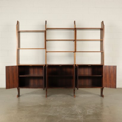 Bücherregal Palisander Furnier Vintage Italien 60er Jahre