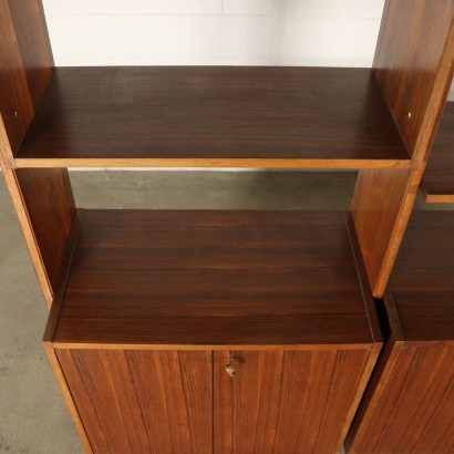 Bücherregal Palisander Furnier Vintage Italien 60er Jahre