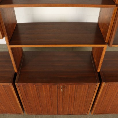 Bücherregal Palisander Furnier Vintage Italien 60er Jahre