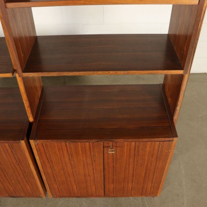 Bücherregal Palisander Furnier Vintage Italien 60er Jahre