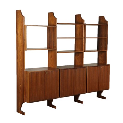 Bücherregal Palisander Furnier Vintage Italien 60er Jahre