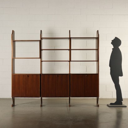 Bücherregal Palisander Furnier Vintage Italien 60er Jahre