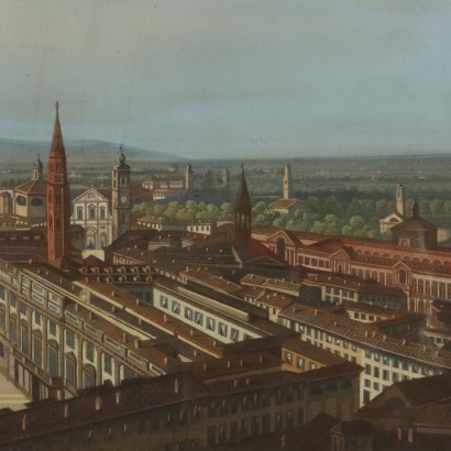Glimpse of Milan Piazza Duomo Printing 19th Century
