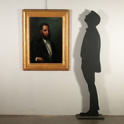 Portrait of a Man Oil Painting Late 1800s