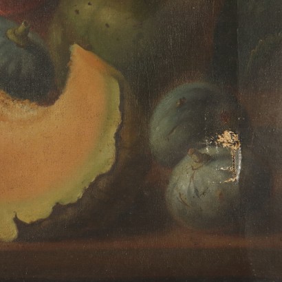 Still Life with Fruit Bowl Oil Painting 19th Century