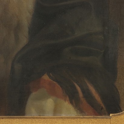 Portrait of a Woman Italian School Painting Late 1800s