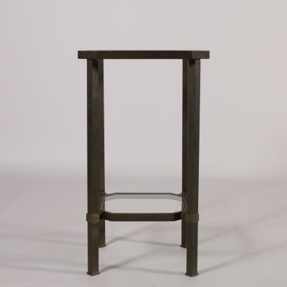 Beistelltisch Messing Glas Vintage Italien 60er Jahre