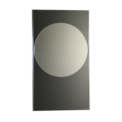 Spiegel auf Holzplatte Vintage Italien 60er Jahre