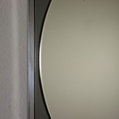 Mirror Metal Outlines Vintage Italy 1960s