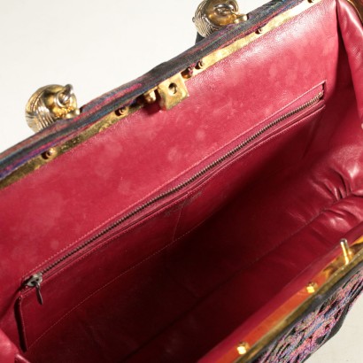 Borsa Vintage in Velluto Veneziano Roberta di Camerino-particolare
