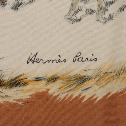 Foulard Vintage in Seta Hermès-particolare