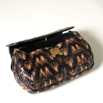 Borsa Vintage in Pelle intrecciata Roberta di Camerino