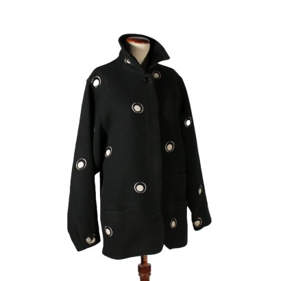 Versace. Anni '80. Giacca nera e bianca