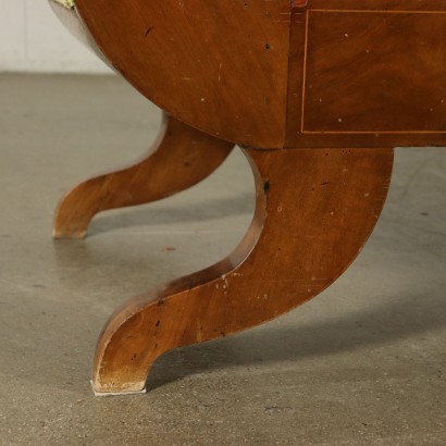 Sofa Nussbaum-Pyramid Italien 19. Jahrhundert
