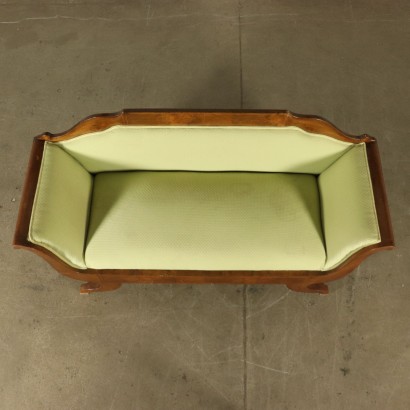 Sofa Nussbaum-Pyramid Italien 19. Jahrhundert