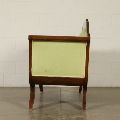 Sofa Nussbaum-Pyramid Italien 19. Jahrhundert