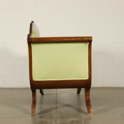 Sofa Nussbaum-Pyramid Italien 19. Jahrhundert