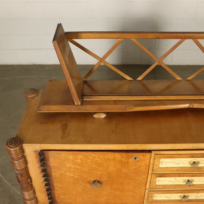 Buffet Placage d'Erable Loupe Italie Années 40-50