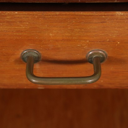 Doppelbett Teak Furnier Vintage Italien 60er Jahre