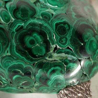 Tortue Malachite Argent Dabbene Milano Italie '900