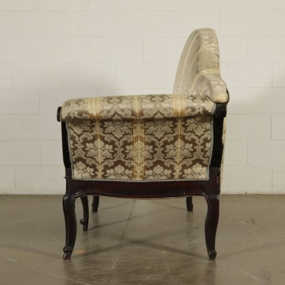 Sofa aus Nussbaumholz Italien 18. Jahrhundert