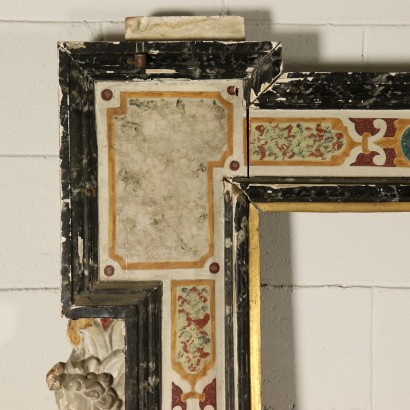 antiquariato, specchiera, antiquariato specchiera, specchiera antica, specchiera antica italiana, specchiera di antiquariato, specchiera neoclassica, specchiera del 800 - antiquariato, cornice, antiquariato cornice, cornice antica, cornice antica italiana, cornice di antiquariato, cornice neoclassico, cornice del 800,Grande Cornice laccata