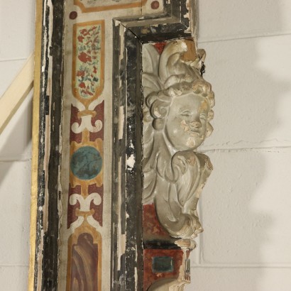antiquariato, specchiera, antiquariato specchiera, specchiera antica, specchiera antica italiana, specchiera di antiquariato, specchiera neoclassica, specchiera del 800 - antiquariato, cornice, antiquariato cornice, cornice antica, cornice antica italiana, cornice di antiquariato, cornice neoclassico, cornice del 800,Grande Cornice laccata