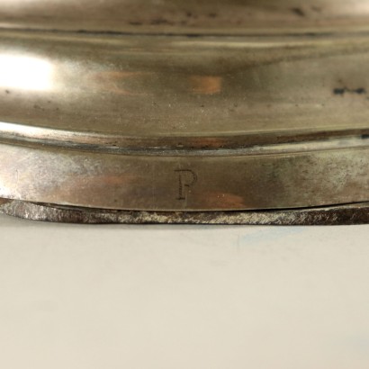 Paar Öllampen aus Silber Italien 18. Jahrhundert