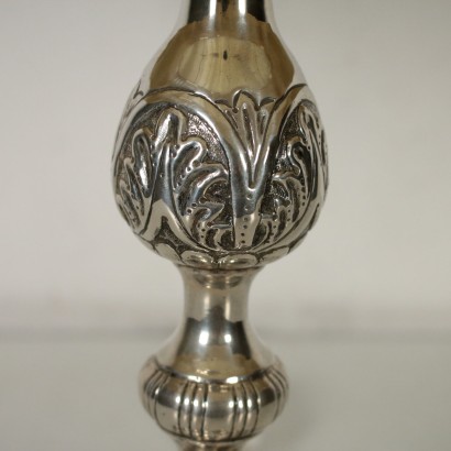 Lampada da tavolo in argento
