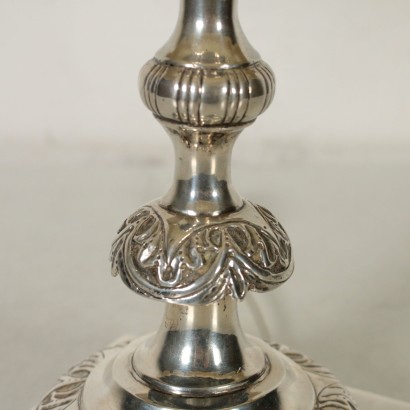 Lampada da tavolo in argento