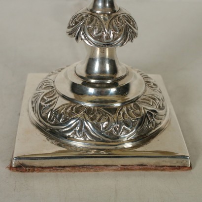 Lampada da tavolo in argento