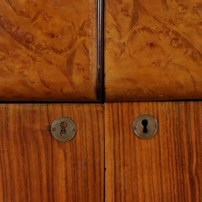 Crédence avec Miroir Placage de Loupe Palissandre Italie Années 20 -30