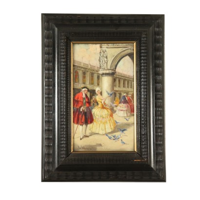 Scena di genere di Ettore Solvegni