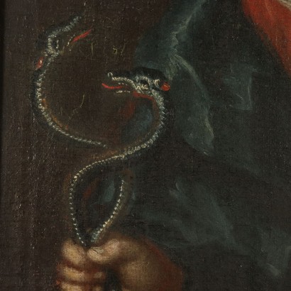 Holy Martyr Painting Oil on Canvas 18th Century