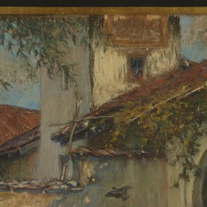 Landschaft Gemälde von Romolo Ubertalli 19. Jahrhundert