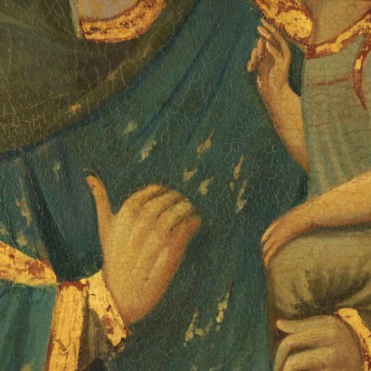 Madonna mit Kind Ikone Toskanische Schule 19. Jahrhundert