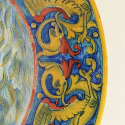Pair of Ceramic Plates by Gualdo Tadino Italy 20th Century