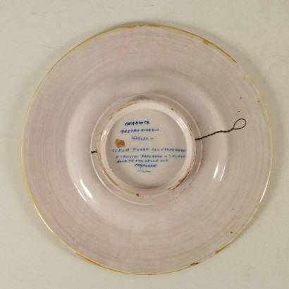 Pair of Ceramic Plates by Gualdo Tadino Italy 20th Century