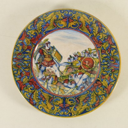Pair of Ceramic Plates by Gualdo Tadino Italy 20th Century