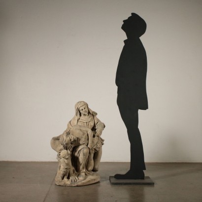 Scultura Pietà in Pietra