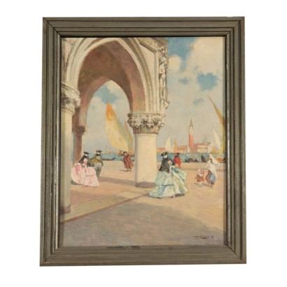 Glimpse of Venice by Rodolfo Paoletti San Marco 20th Century