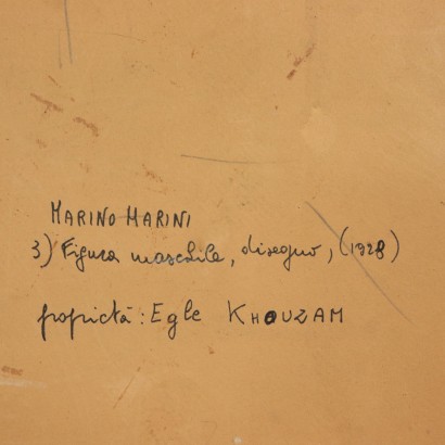 Disegno attribuibile a Marino Marini