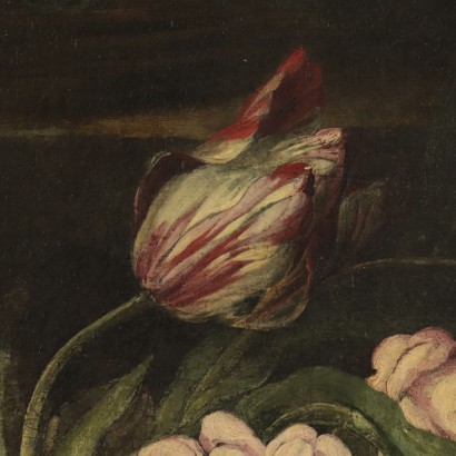 Stillleben mit Blumen und Obst Gemälde 17. Jahrhundert