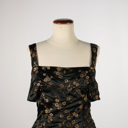 Abito Vintage in Seta Nero e Oro, Abbigliamento e Corredi, Vintage, dimanoinmano.it