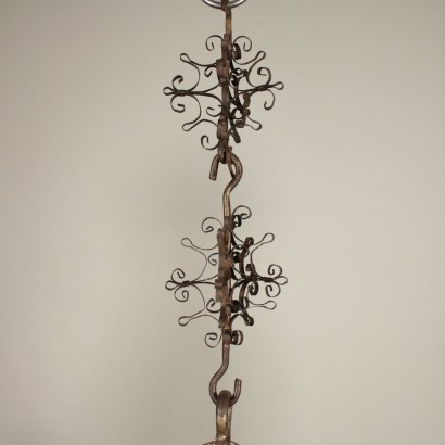 Lampadario in Legno e Ferro